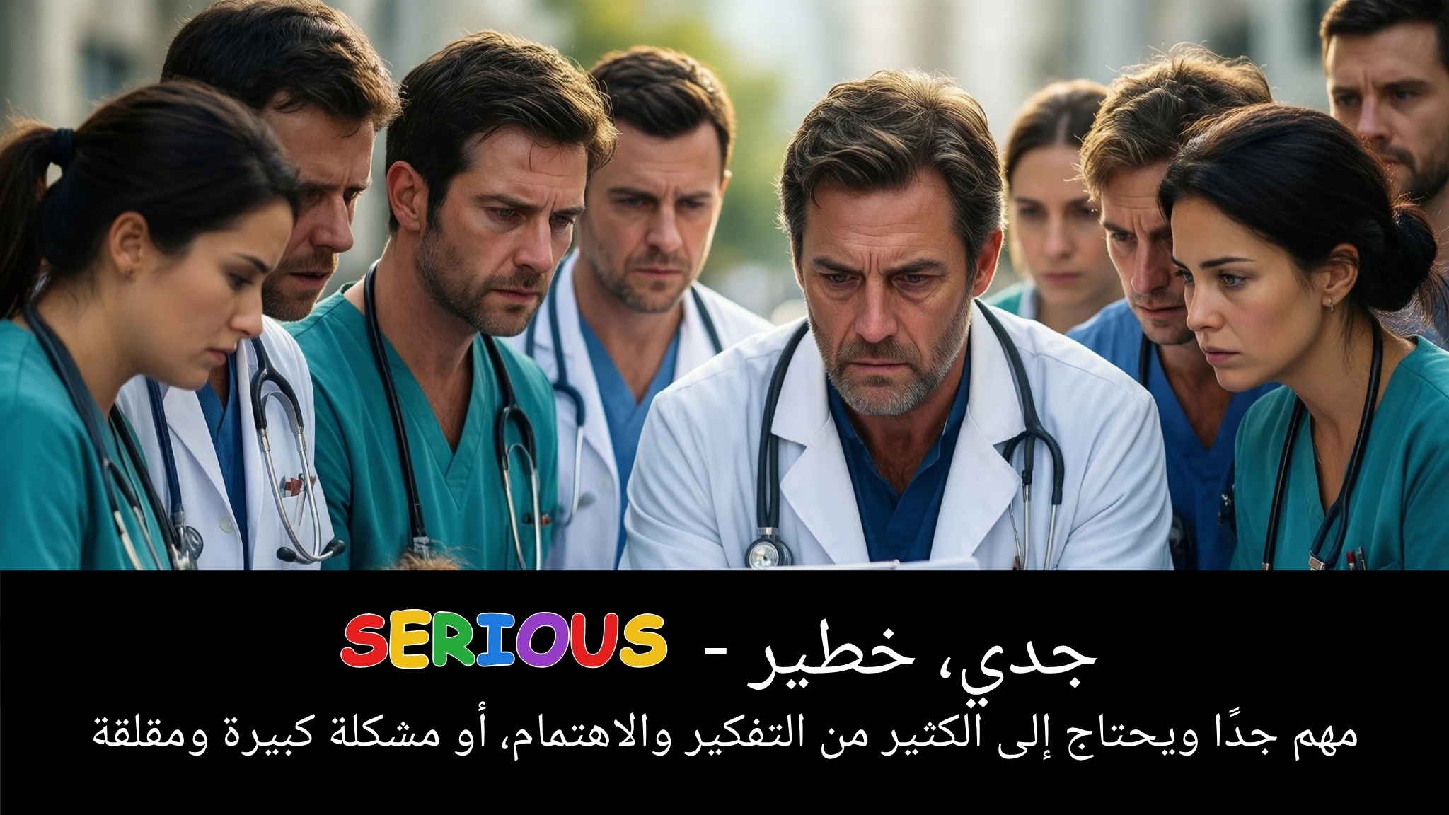 Arabic Illustration for serious